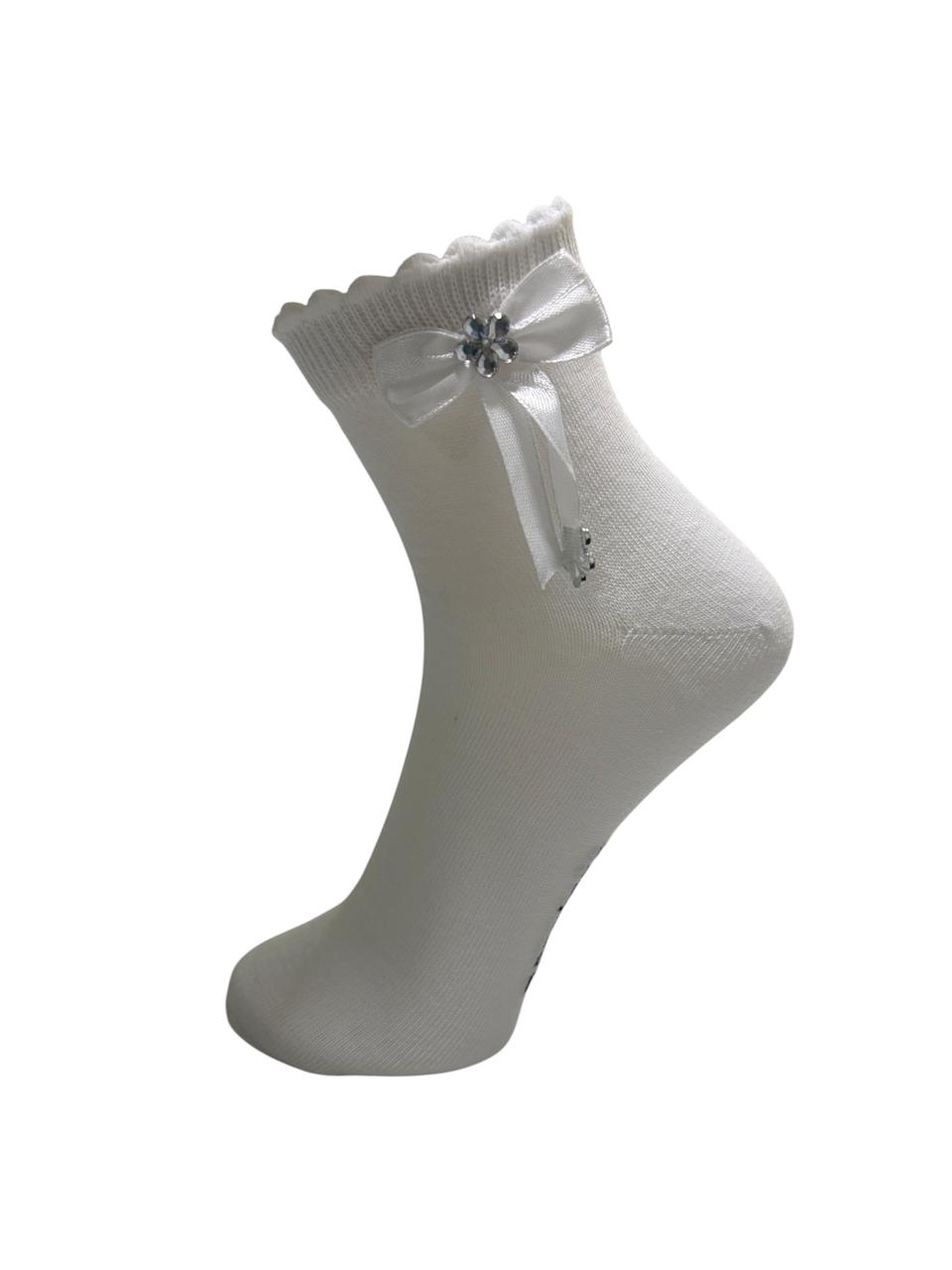Girls Bow Basic Socks