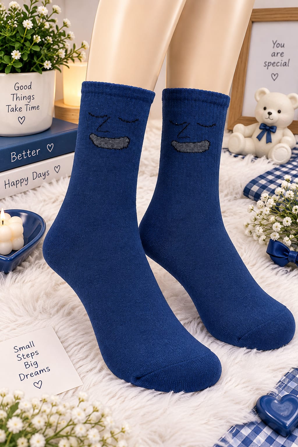 Sleepy Smile Socks