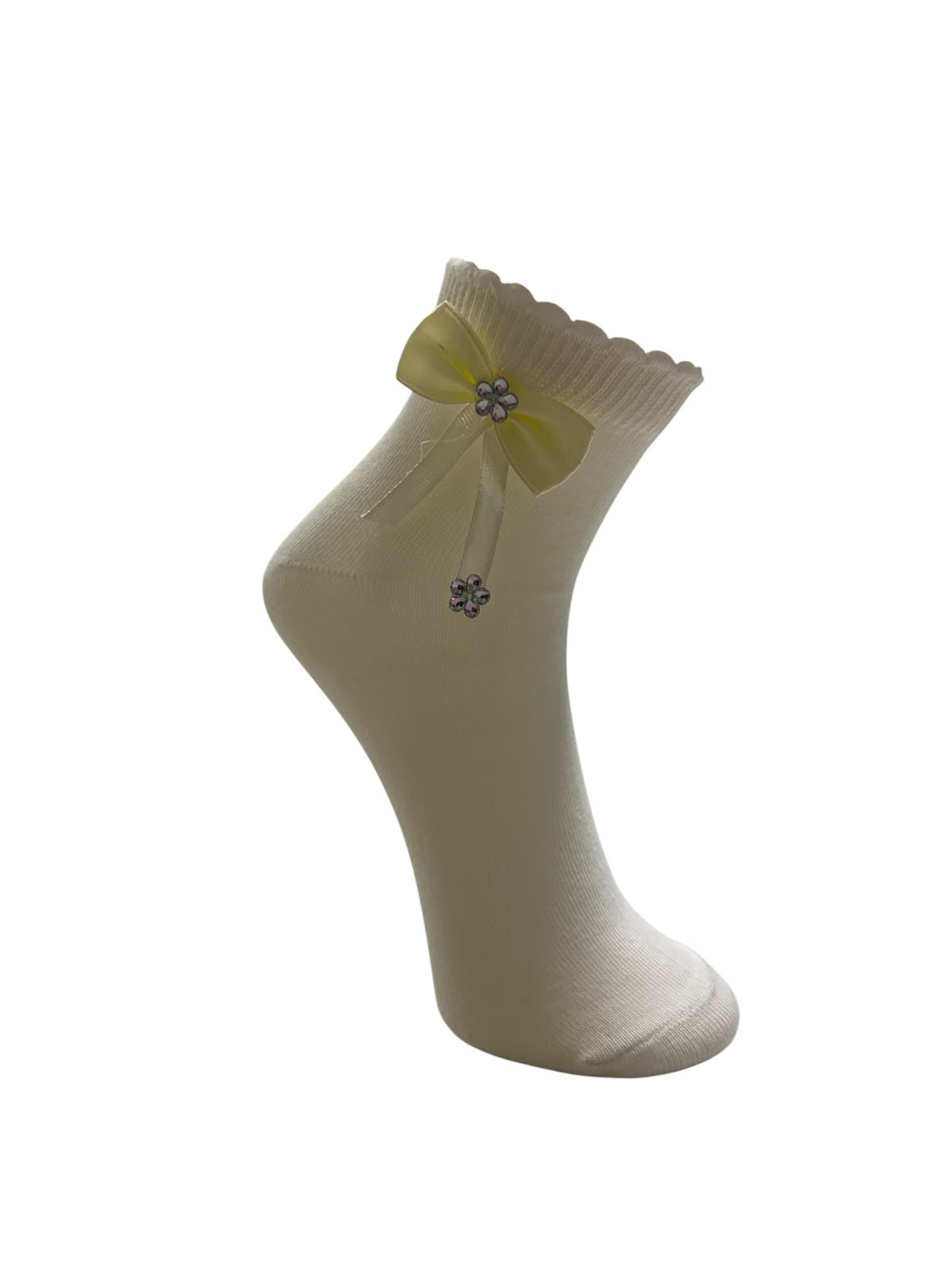 Girls Bow Basic Socks