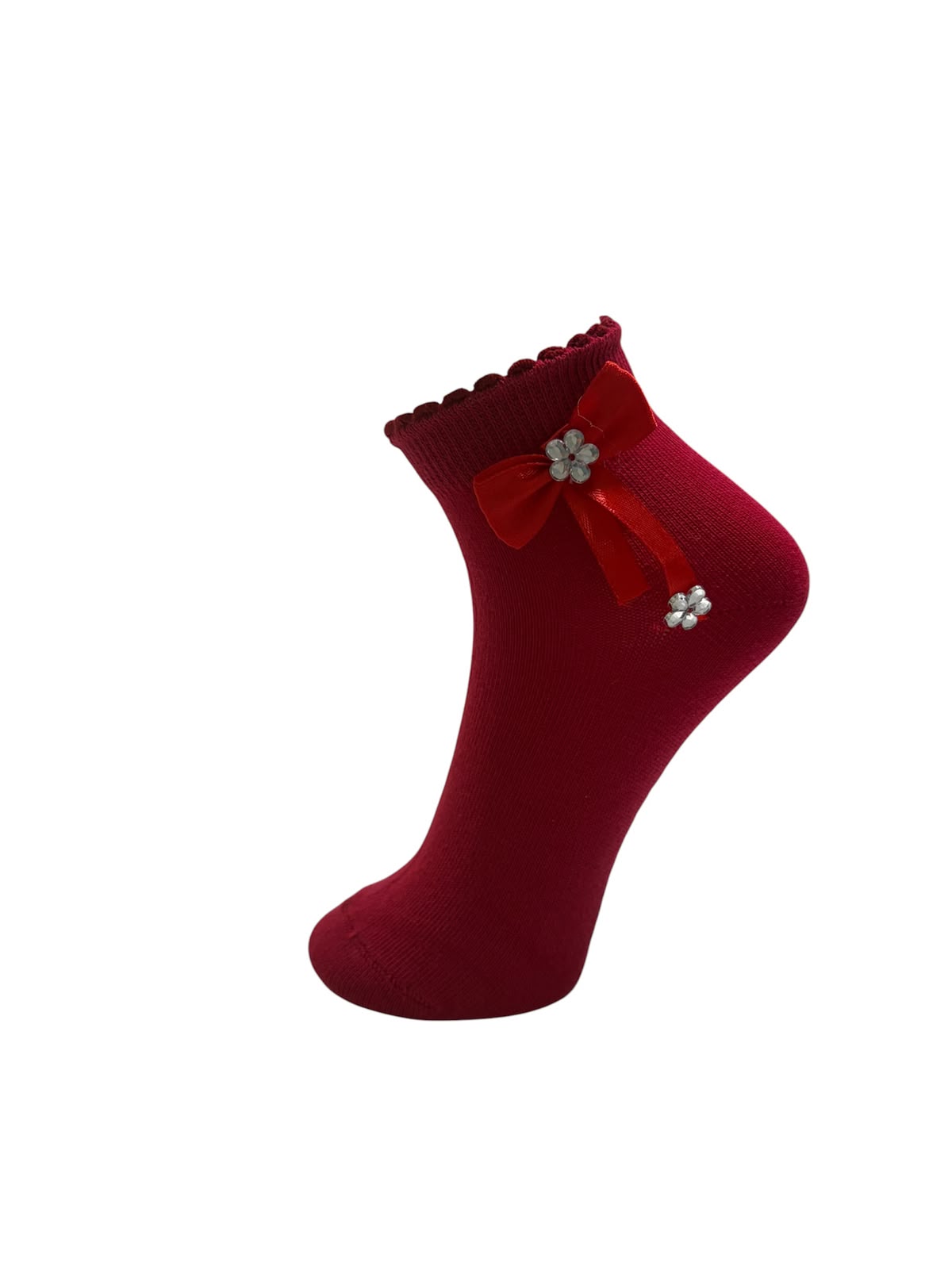 Girls Bow Basic Socks